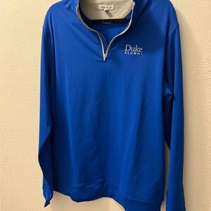Peter Millar Blue "Duke Alumni" Quarter-Zip Pullover